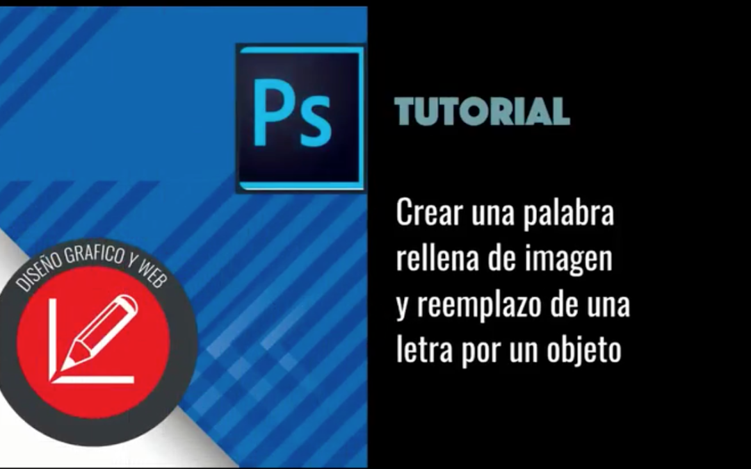 Armar composición insertando imagen dentro de una palabra.
